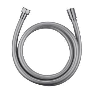 Tubo de duche PVC 150 cm níquel escovado
