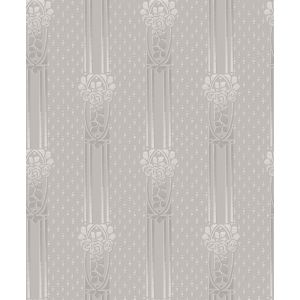 Borastapeter papel de parede flores vintage em estilo art nouveau cinzento