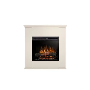 Lareira elétrica independente LED bege kelia de 23"