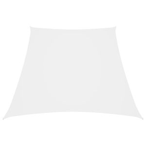 vidaXL toldo de vela trapezoidal tela oxford blanco 3/4x3 m