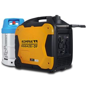 Kp-kgg42ei-df gerador com inversor insonorizado 4,2kw kompak dual fuel