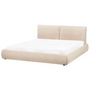 Cama bouclé vinay 180 x 200 cm creme claro