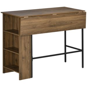 Mesa de bar 120x76x91.4 cm color marrón Homcom, casa - mesas