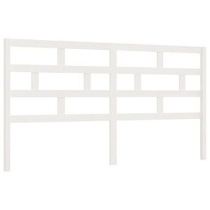 vidaXL cabecero de cama madera maciza de pino blanco 206x4x100 cm