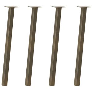 Pés de mesa - helloshop26 - lote 4 console 72 cm - aço termolacado - 40x40