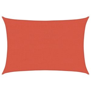 vidaXL toldo de vela hdpe terracota 160 g/m² 4x5 m