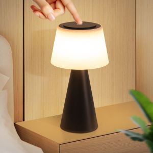 Nettlife candeeiro de mesa LED preto 13x13 4w
