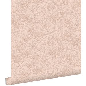 Estahome papel de parede folhas desenhadas a caneta 53 cm x 10.05 m 139492