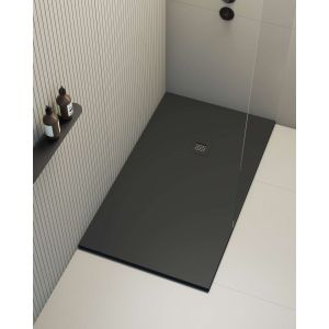 Base de duche poaLGi 80x150 cm preto - série hos's