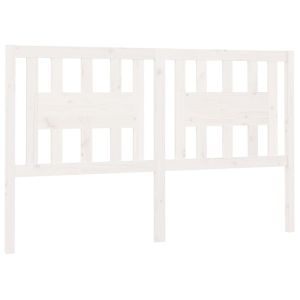 vidaXL cabecero madera maciza de pino blanco 206x4x100 cm