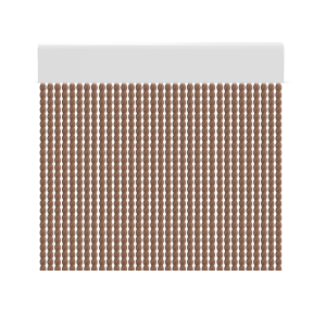 Cortina de porta PVC cabo brown / 120 x 220