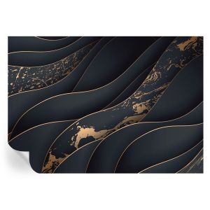 Papel de parede vinílico ondas elegantes 208x146 tulup