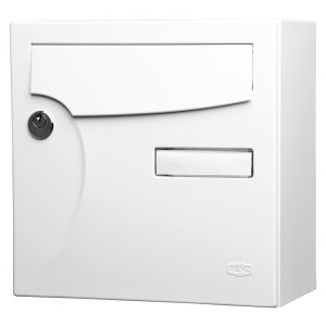 Caixa de correio - renz - normalizada - 1 porta - exterior - branco