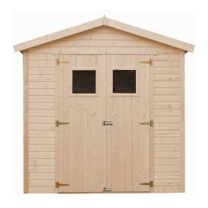 Caseta de jardín de madera Timbela m351+m351g, 4,08 m², con suelo