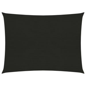 vidaXL toldo de vela hdpe negro 160 g/m² 2x3 m