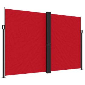 Toldo lateral retrátil 220x1000 cm vermelho
