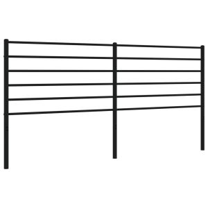 vidaXL cabecero de metal negro 200 cm