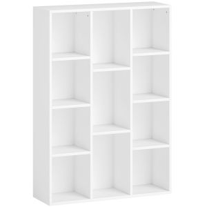 Estante 74,3x24x106 cm color blanco Homcom, casa - móveis de armazenamento