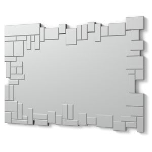 Dekoarte - espelhos decorativos irregular prata|100x70cm
