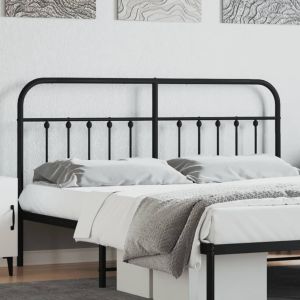 Cabeceira de cama 180 cm metal preto