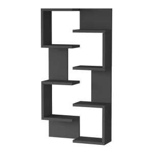 Prateleira de parede omn conjunto de 2 peças 93x24x15cm antracite [en.casa]