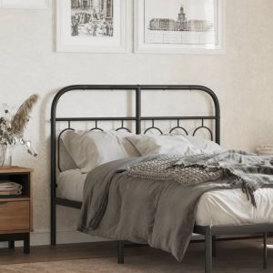 Cabeceira de cama 120 cm metal preto ptob3193