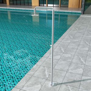 Chuveiro para piscina michigan em aço inox | poolimex