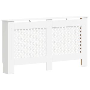 Cobertura de radiador 152x19x81,5 cm mdf branco