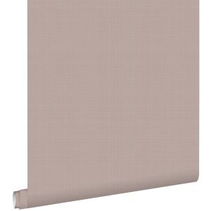 Estahome papel de parede textura de linho rosa antigo 53 cm x 10.05 m