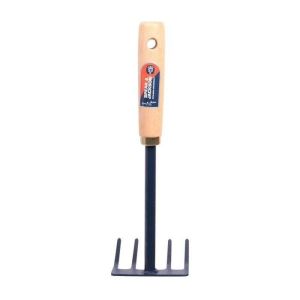 Ancinho para flores - 5 dentes em aço - cabo de faia fsc