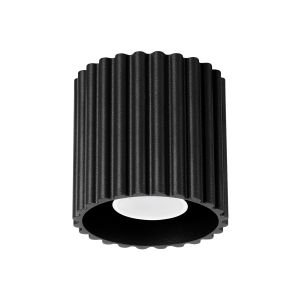 Candeeiro de teto aura 1 preto alumínio 10x10x10cm