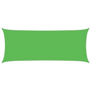 vidaXL toldo de vela hdpe verde claro 160 g/m² 2x5 m