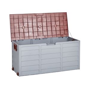 Caixa de arrumação locarno 112 cm 50 cm castanho