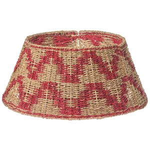 Saia para árvore de natal glace 60 cm aLGa vermelho