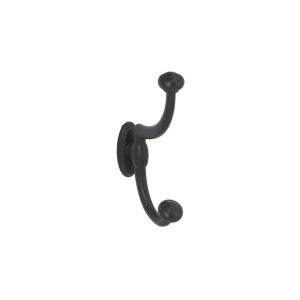 Cabideiro liga de zinco clássico dist entre furos 32 mm preto