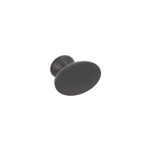 Puxador para móveis, zamac, 42 x 27 mm de diâmetro, preto