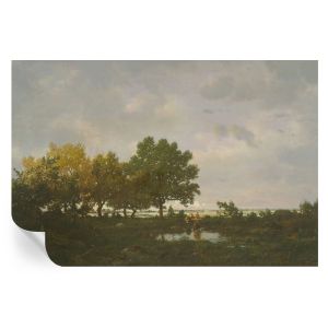 Papel parede adesivo paisagem florestal 104x152 tulup