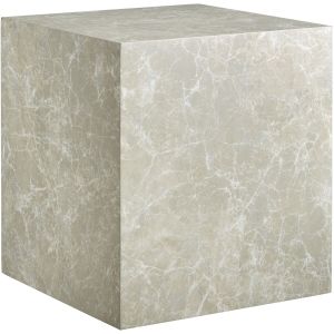 Mesa de centro, mdf aspecto travertino, carga 45 kg, 45x45x50 cm, cinzento