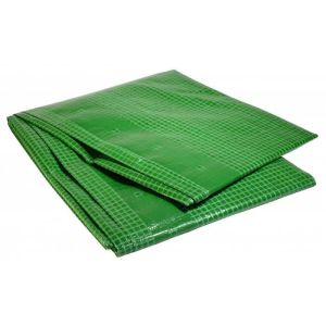 Lona plástica reforçada verde 4x3m - 170g/m² - tratamento anti-uv