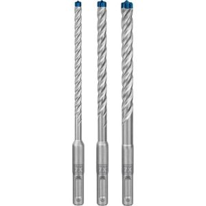 Caixa de 3 brocas para concreto com 4 arestas de corte sds-plus 7x expert b
