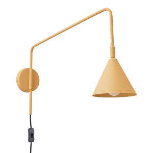 Candeeiro de parede nox 1 ouro/preto aço 14x30x61cm
