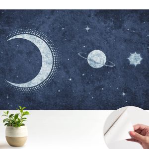 Papel de parede vinílico motivo de estrela 250x250 tulup