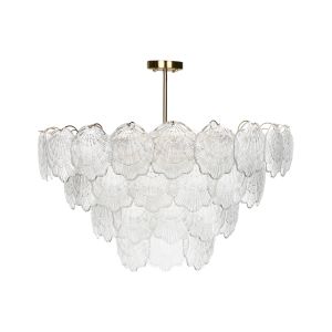 Lustre temash vidro latão