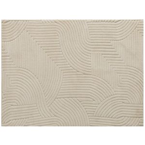 Tapete 230x160x1,7 cm poliéster e aLGodão color beige Homcom