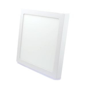 LED downlight 24w neutro branco 4200k superfície quadrada branco