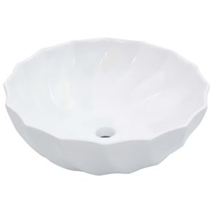Lavatório 46x17 cm cerâmica branco pt2337