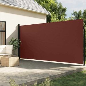 Toldo lateral retrátil 200x600 cm castanho egw850230
