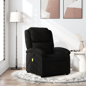 Poltrona de massagens reclinável tecido preto ewg8054