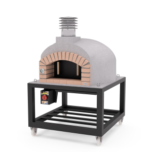 Movelar - forno externo a lenha modelo olympus mons branco - 130x130x161 cm