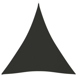 vidaXL toldo de vela triangular tela oxford gris antracita 4x5x5 m